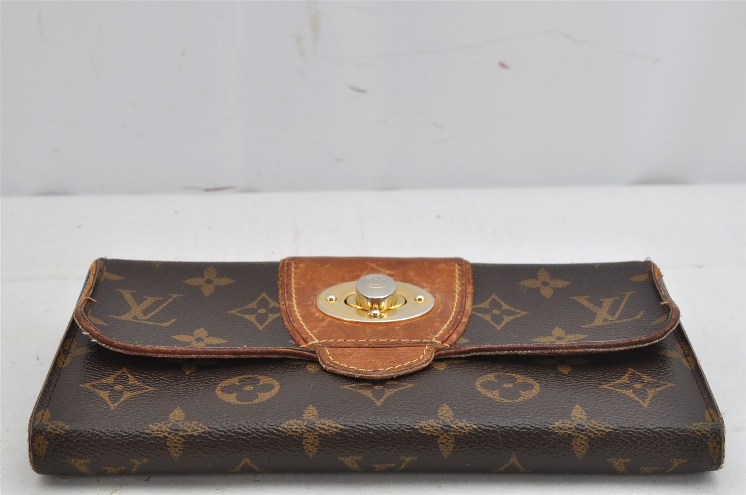 Authentic Louis Vuitton Monogram Portefeuille Boetie M63220 Purse Wallet 7779J