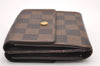 Auth Louis Vuitton Damier Porte Monnaie Billet Carte Credit N61652 Wallet 7781I