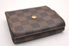 Auth Louis Vuitton Damier Porte Monnaie Billet Carte Credit N61652 Wallet 7781I