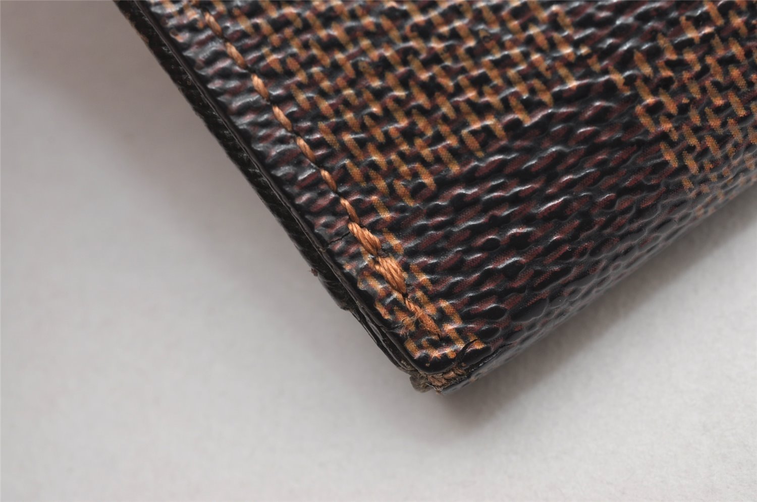 Auth Louis Vuitton Damier Porte Monnaie Billet Carte Credit N61652 Wallet 7781I