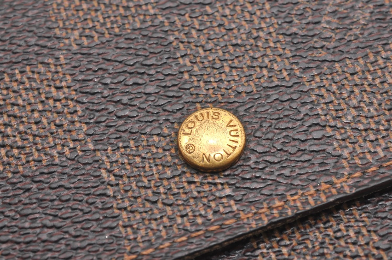 Auth Louis Vuitton Damier Porte Monnaie Billet Carte Credit N61652 Wallet 7781I