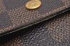 Auth Louis Vuitton Damier Porte Monnaie Billet Carte Credit N61652 Wallet 7781I