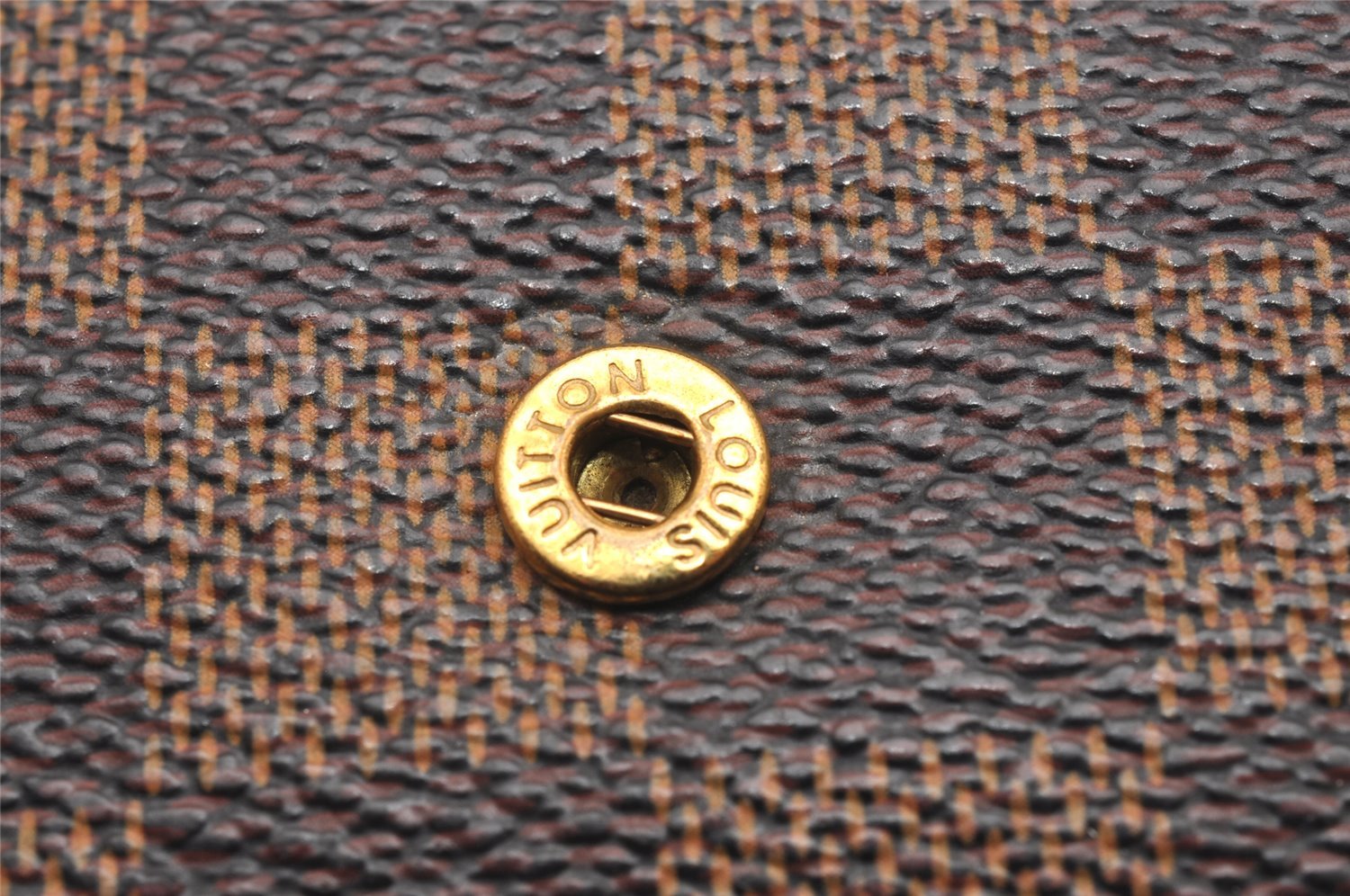 Auth Louis Vuitton Damier Porte Monnaie Billet Carte Credit N61652 Wallet 7781I