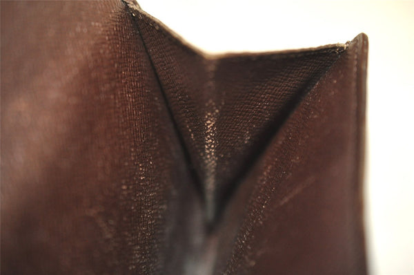 Auth Louis Vuitton Damier Porte Monnaie Billet Carte Credit N61652 Wallet 7781I