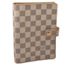 Authentic Louis Vuitton Damier Azur Agenda MM Notebook Cover R20707 LV 7781J
