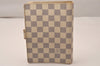 Authentic Louis Vuitton Damier Azur Agenda MM Notebook Cover R20707 LV 7781J