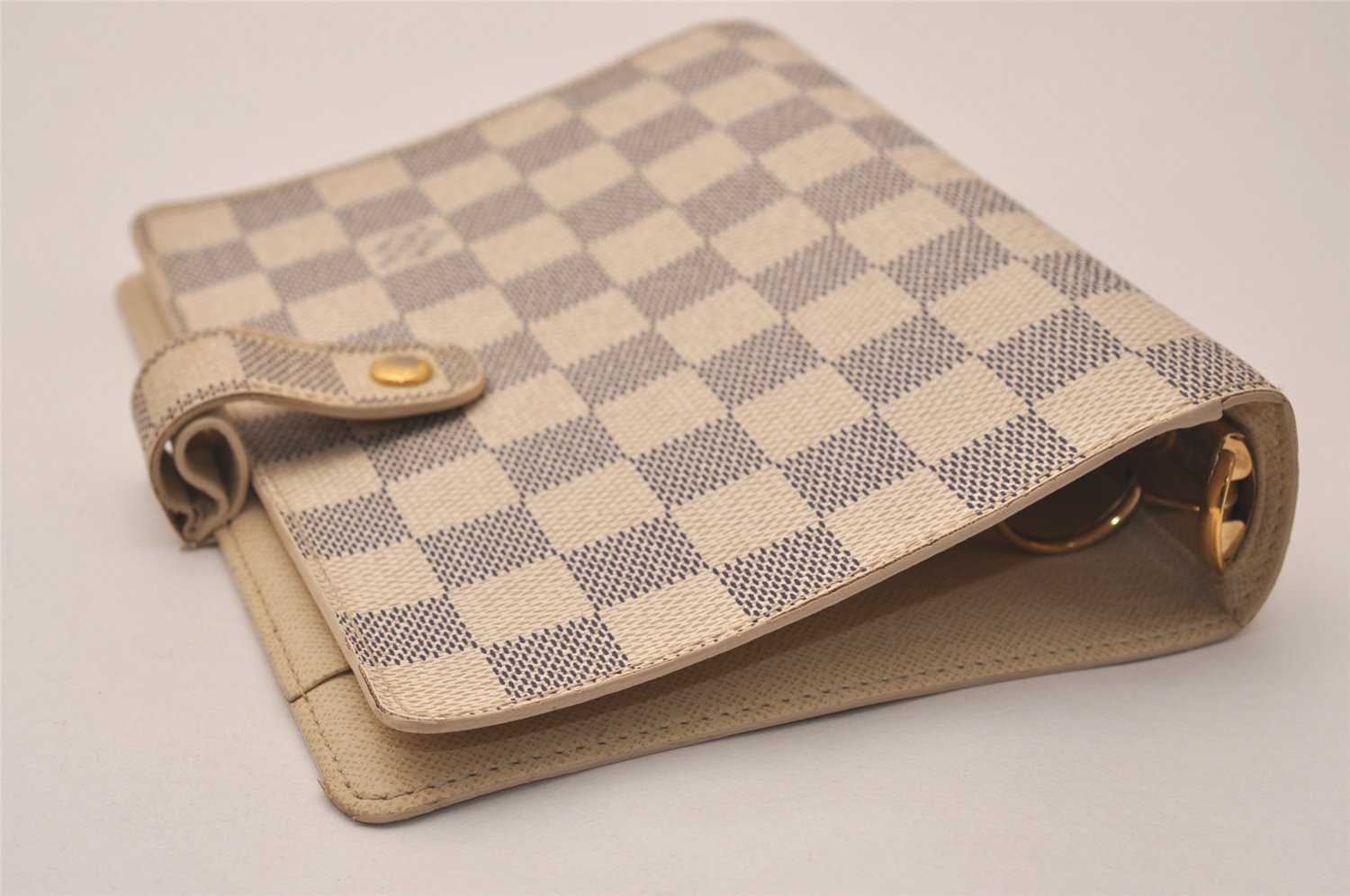 Authentic Louis Vuitton Damier Azur Agenda MM Notebook Cover R20707 LV 7781J