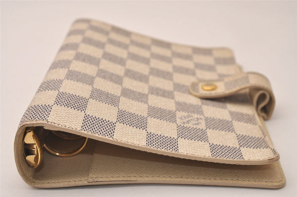 Authentic Louis Vuitton Damier Azur Agenda MM Notebook Cover R20707 LV 7781J