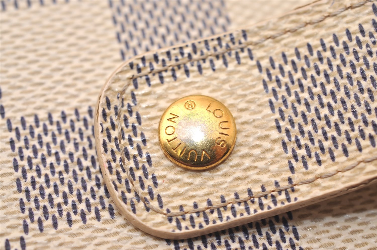 Authentic Louis Vuitton Damier Azur Agenda MM Notebook Cover R20707 LV 7781J