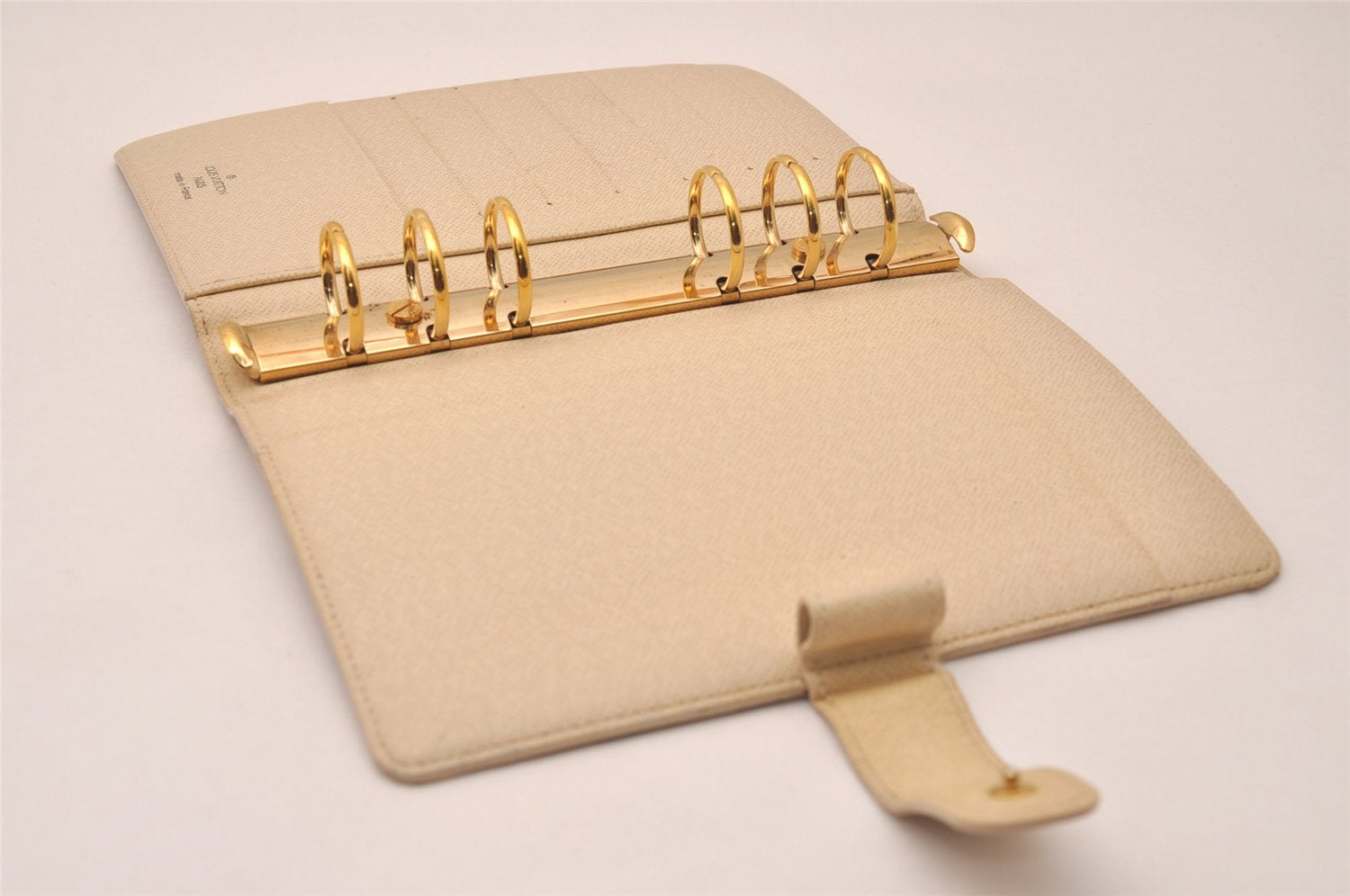 Authentic Louis Vuitton Damier Azur Agenda MM Notebook Cover R20707 LV 7781J