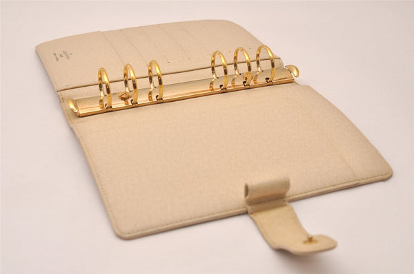 Authentic Louis Vuitton Damier Azur Agenda MM Notebook Cover R20707 LV 7781J