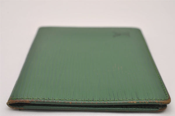 Authentic Louis Vuitton Epi Porte 2 Cartes Vertical Card Case M63204 Green 7782I