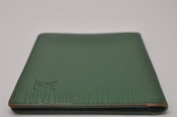 Authentic Louis Vuitton Epi Porte 2 Cartes Vertical Card Case M63204 Green 7782I