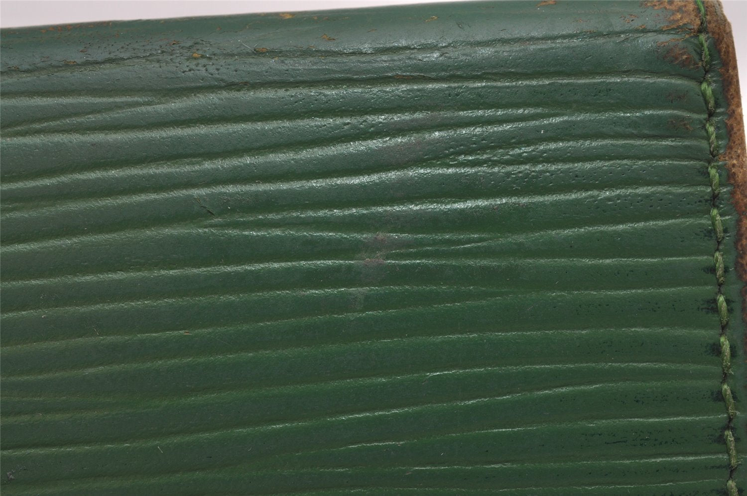 Authentic Louis Vuitton Epi Porte 2 Cartes Vertical Card Case M63204 Green 7782I