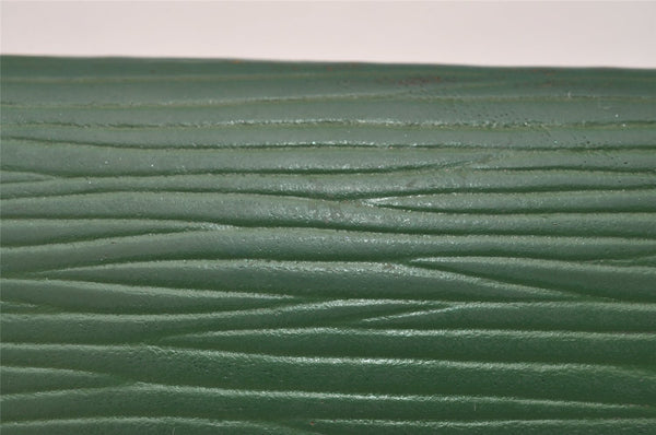 Authentic Louis Vuitton Epi Porte 2 Cartes Vertical Card Case M63204 Green 7782I