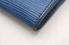 Louis Vuitton Epi Porte Monnaie Billets Cartes Credit Wallet M63485 Blue 7783I