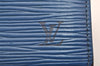 Louis Vuitton Epi Porte Monnaie Billets Cartes Credit Wallet M63485 Blue 7783I