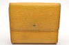 Louis Vuitton Epi Porte Monnaie Billets Cartes Credit Wallet M63489 Yellow 7784I