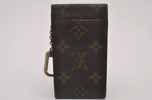 Authentic Louis Vuitton Monogram Porte Cles Badge Key Case Pouch M60048 LV 7786I