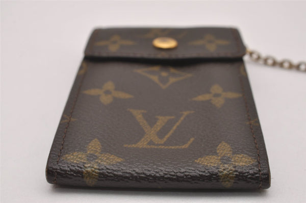 Authentic Louis Vuitton Monogram Porte Cles Badge Key Case Pouch M60048 LV 7786I