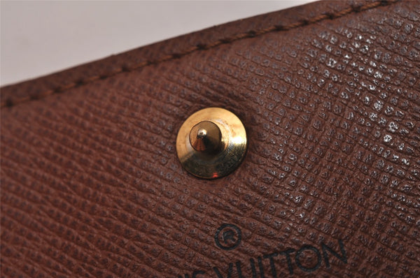 Authentic Louis Vuitton Monogram Porte Cles Badge Key Case Pouch M60048 LV 7786I