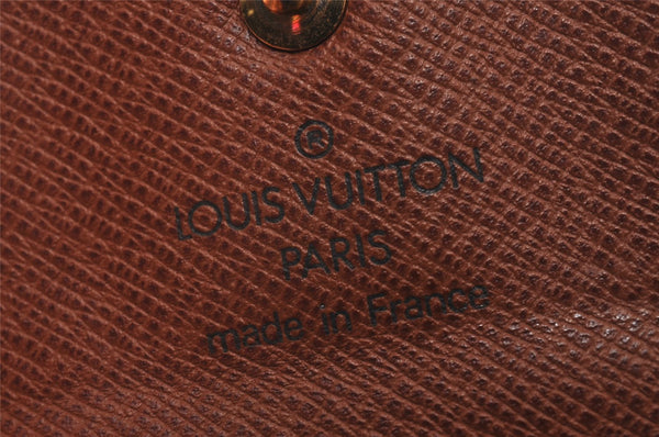 Authentic Louis Vuitton Monogram Porte Cles Badge Key Case Pouch M60048 LV 7786I