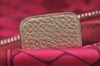 Authentic HERMES Azap Silk In Long Wallet Purse Leather White Pink 7786J