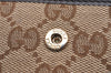 Authentic GUCCI Dice 6 Hooks Key Case Purse GG Canvas Leather 268833 Brown 7787I