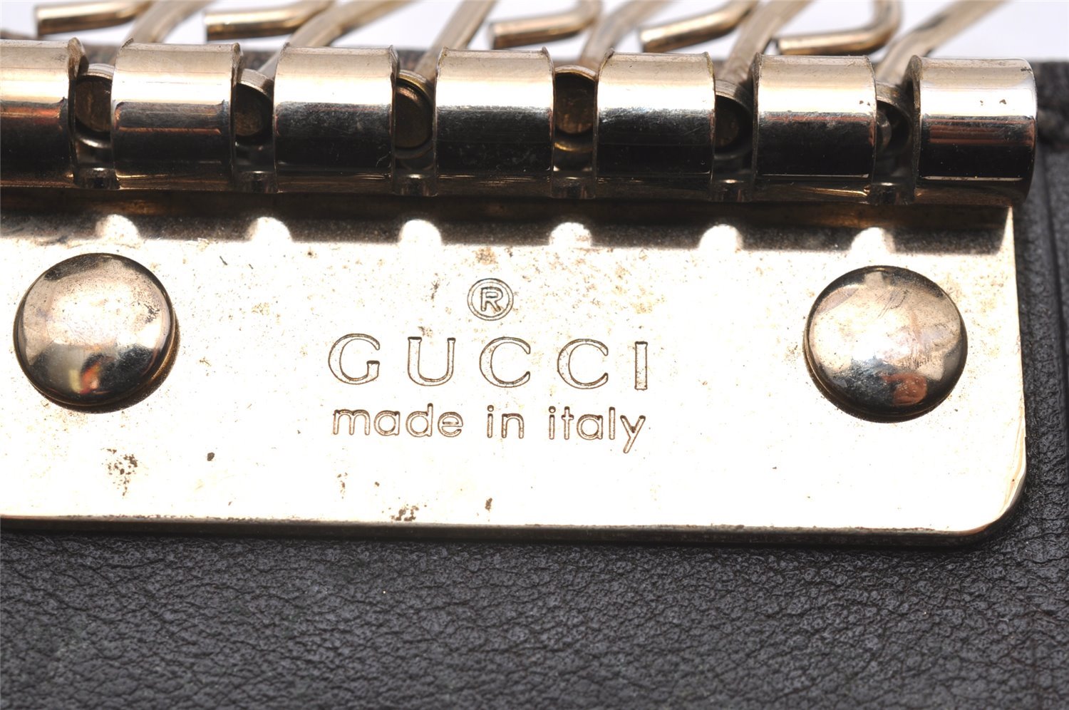 Authentic GUCCI Dice 6 Hooks Key Case Purse GG Canvas Leather 268833 Brown 7787I