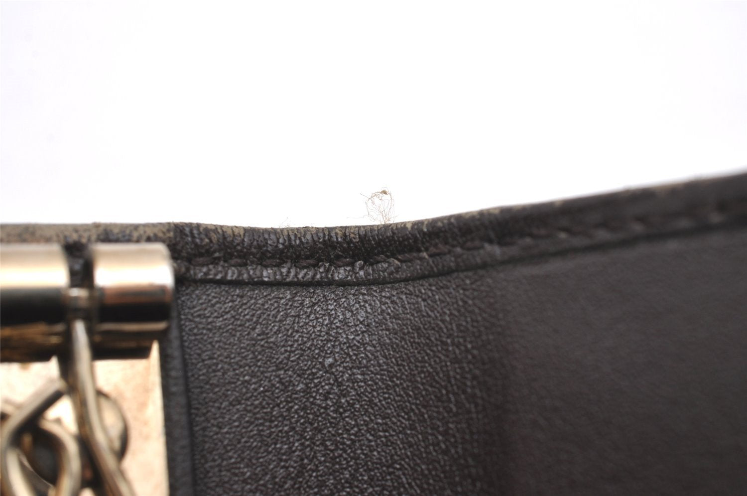 Authentic GUCCI Dice 6 Hooks Key Case Purse GG Canvas Leather 268833 Brown 7787I