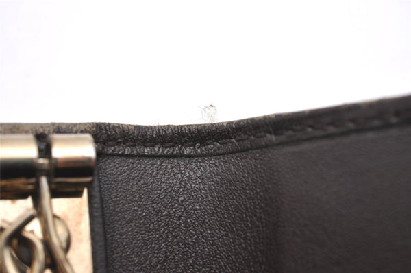 Authentic GUCCI Dice 6 Hooks Key Case Purse GG Canvas Leather 268833 Brown 7787I