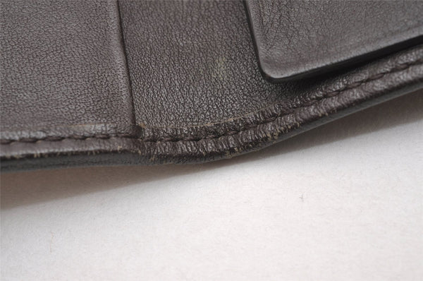 Authentic GUCCI Dice 6 Hooks Key Case Purse GG Canvas Leather 268833 Brown 7787I