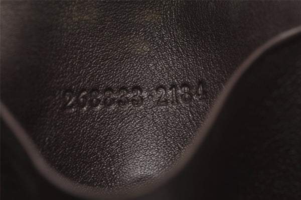 Authentic GUCCI Dice 6 Hooks Key Case Purse GG Canvas Leather 268833 Brown 7787I