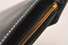 Authentic Christian Dior Vintage Long Wallet Purse Leather Black Box 7787J