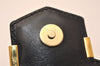 Authentic Christian Dior Vintage Long Wallet Purse Leather Black Box 7787J