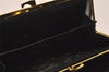 Authentic Christian Dior Vintage Long Wallet Purse Leather Black Box 7787J