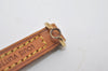 Authentic Louis Vuitton Leather Shoulder Strap Beige 46.7" LV Junk 7788I