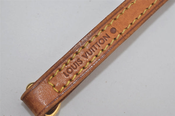 Authentic Louis Vuitton Leather Shoulder Strap Beige 46.7" LV Junk 7788I