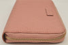 Authentic GUCCI Micro Guccissima GG Leather Long Wallet Purse 449391 Pink 7790J