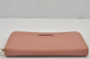 Authentic GUCCI Micro Guccissima GG Leather Long Wallet Purse 449391 Pink 7790J