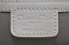 Authentic Christian Dior Vintage Shoulder Hand Tote Bag Leather White CD 7791I
