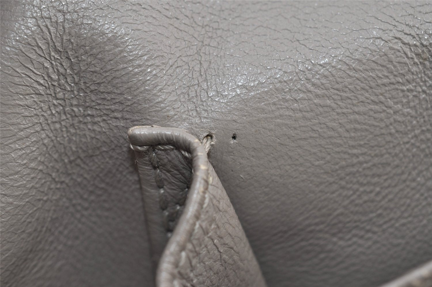 Authentic Christian Dior Vintage Shoulder Hand Tote Bag Leather White CD 7791I