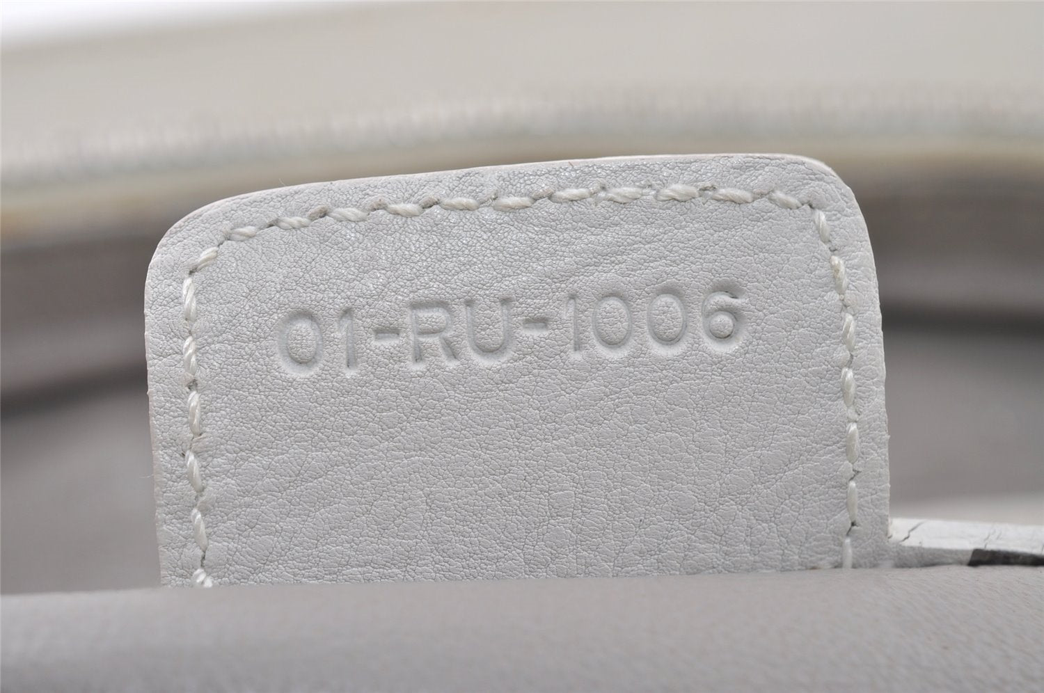 Authentic Christian Dior Vintage Shoulder Hand Tote Bag Leather White CD 7791I