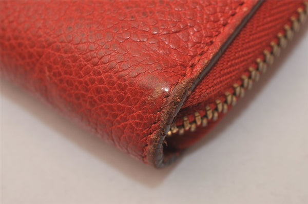 Louis Vuitton Monogram Empreinte Portefeuille Secret Compact Wallet Red 7791J