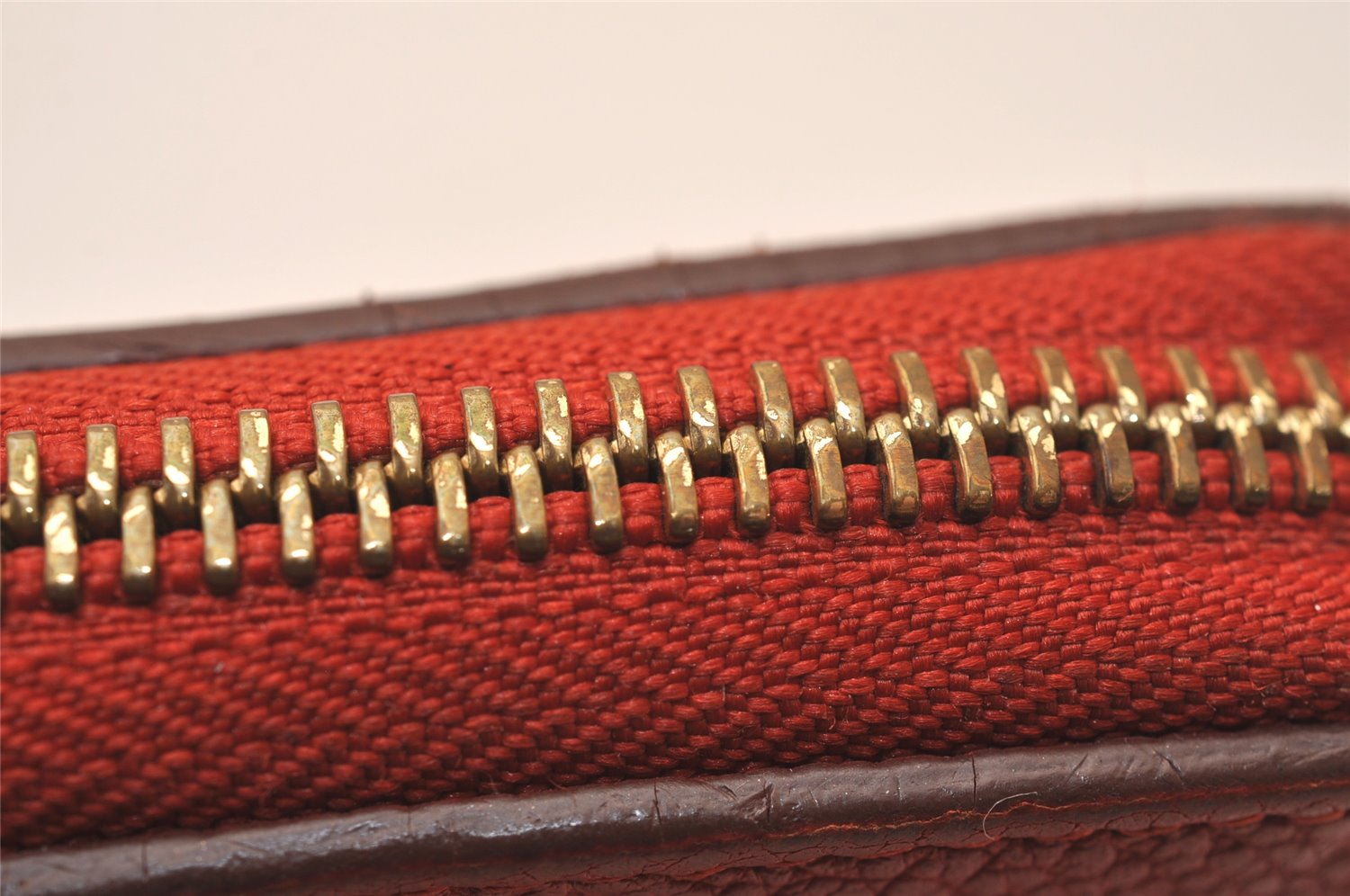 Louis Vuitton Monogram Empreinte Portefeuille Secret Compact Wallet Red 7791J
