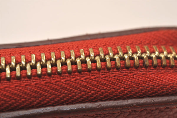 Louis Vuitton Monogram Empreinte Portefeuille Secret Compact Wallet Red 7791J