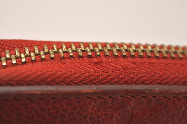 Louis Vuitton Monogram Empreinte Portefeuille Secret Compact Wallet Red 7791J