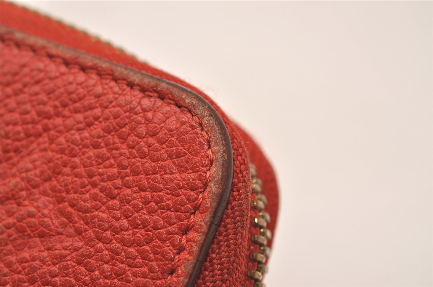 Louis Vuitton Monogram Empreinte Portefeuille Secret Compact Wallet Red 7791J