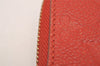 Louis Vuitton Monogram Empreinte Portefeuille Secret Compact Wallet Red 7791J