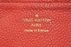 Louis Vuitton Monogram Empreinte Portefeuille Secret Compact Wallet Red 7791J